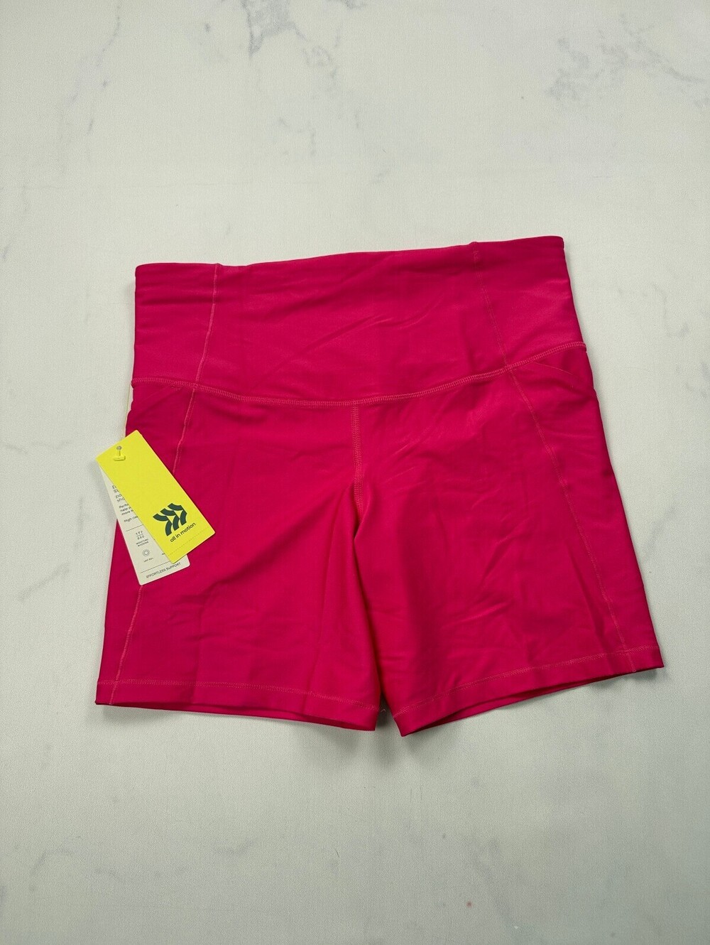 All In Motion Effortless Support Athletic Shorts Pink Contemporary - Womens L